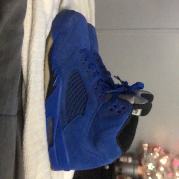 Jordan 5 blue Suede retro 1s 2s 3s 4s 6s 7s 8s 9s - Picture 4 of 8